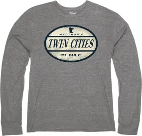 2022 10 Mile Tri-Blend Long Sleeve Tee - Heather Gray (Unisex Sizing)