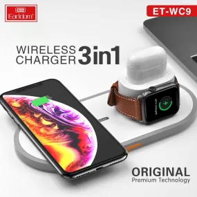 3 In 1 Wireless Fast Charger for iPhone, Apple Watch, AirPods