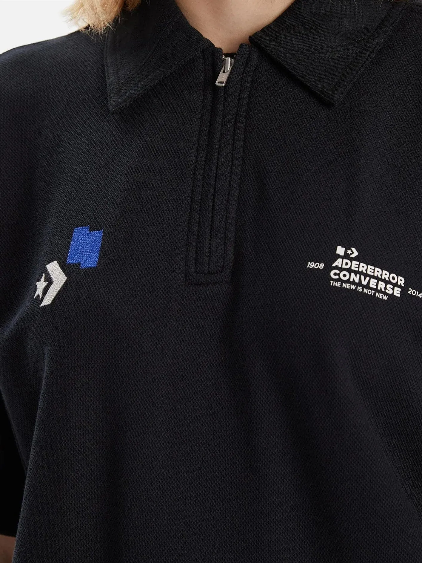 Ader Error x Converse Shapes Polo T-Shirt "Black"