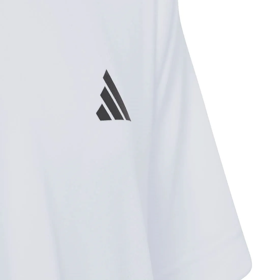 adidas Boys' 3 Stripe Club Top (White)