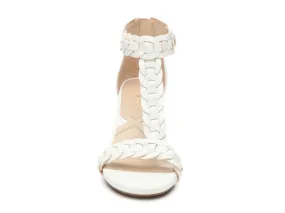 ADRIENNE VITTADINI Women's  •Bindi• Braided T-Strap Heeled Sandal