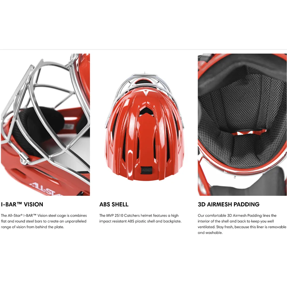 All Star S7 Axis Age 9-12 NOCSAE Certified Catchers Set - Solid Colors