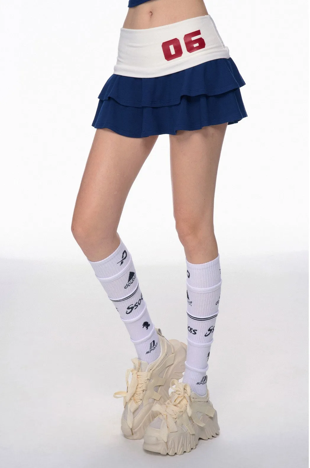 American Sports Casual T-shirt/Short Skirt DIA0179