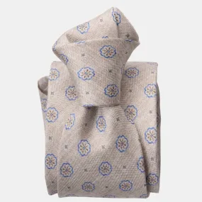 Antinori - Printed Silk Tie - Beige