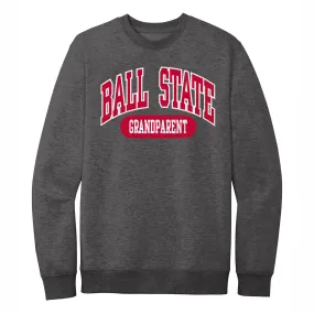 BSU Cardinals Grandparent Charcoal Crewneck Sweatshirt