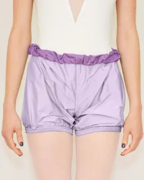 Bullet Pointe Ripstop Reversible Warmup Dance Shorts - Womens - Purple Cloud/Plum