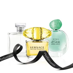 Bundle Deal For Women: Romance by Ralph Lauren and Yellow Diamond by Versace and Acqua Di Gioia by Giorgio Armani