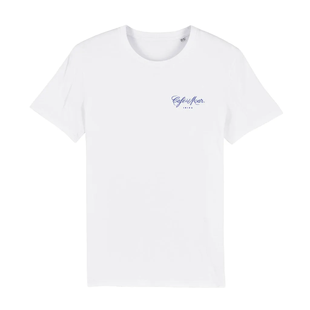 Café del Mar 25th Anniversary Logo Front And Back Print Men's Organic T-Shirt