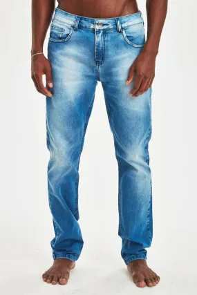 CALÇA JEANS SLIM FIT BLUE WASH