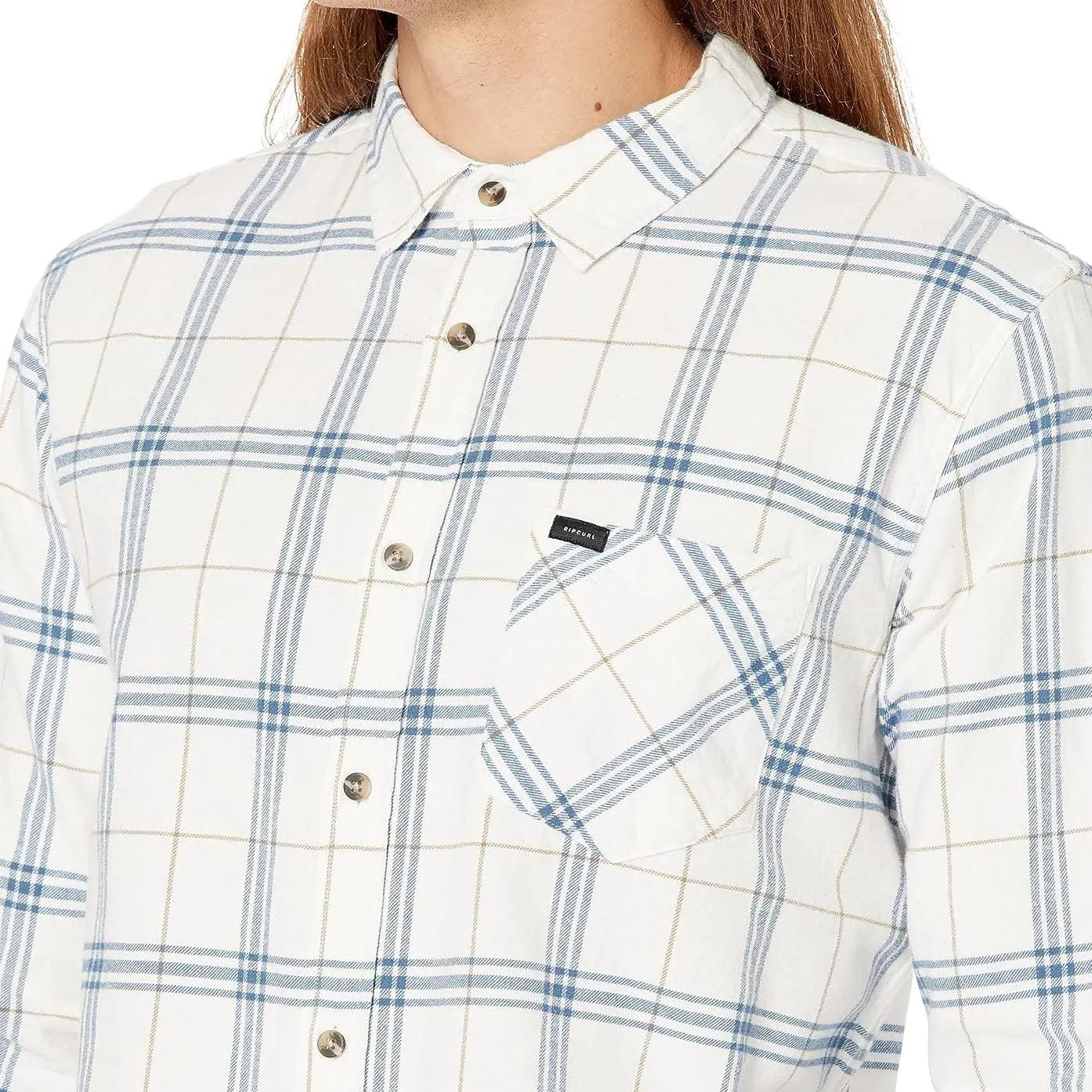 Camisa Rip Curl Flannel Check Blanco