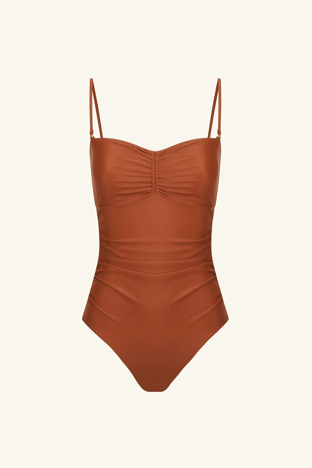 DAIQUIRI BANDEAU ONE PIECE - AMARETTO