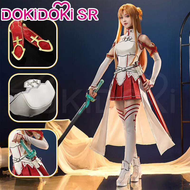 DokiDoki-SR Anime Sword Art Online Cosplay Yuuki Asuna Costume SAO