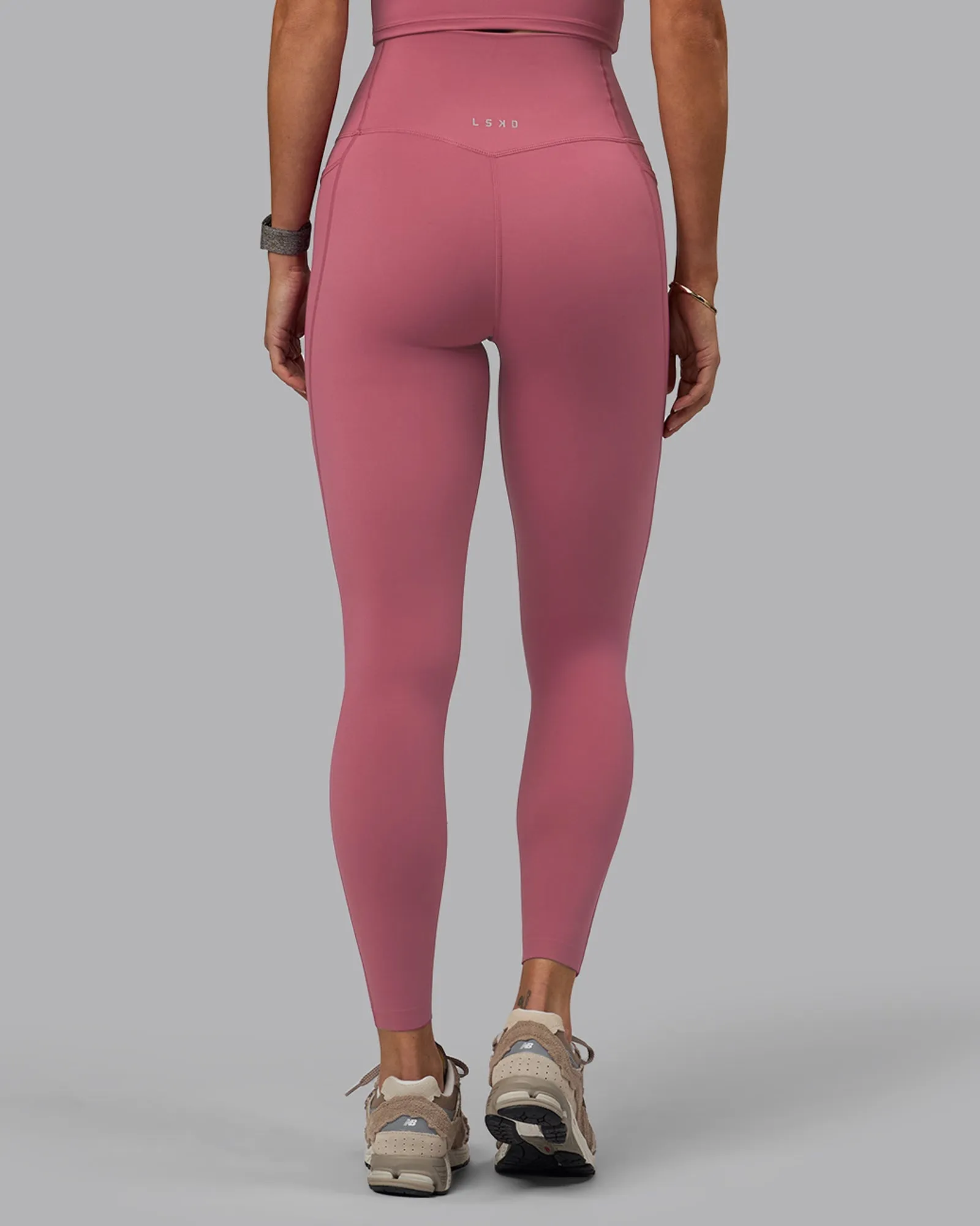 Elixir Full Length Leggings With Pockets - Mauve Haze