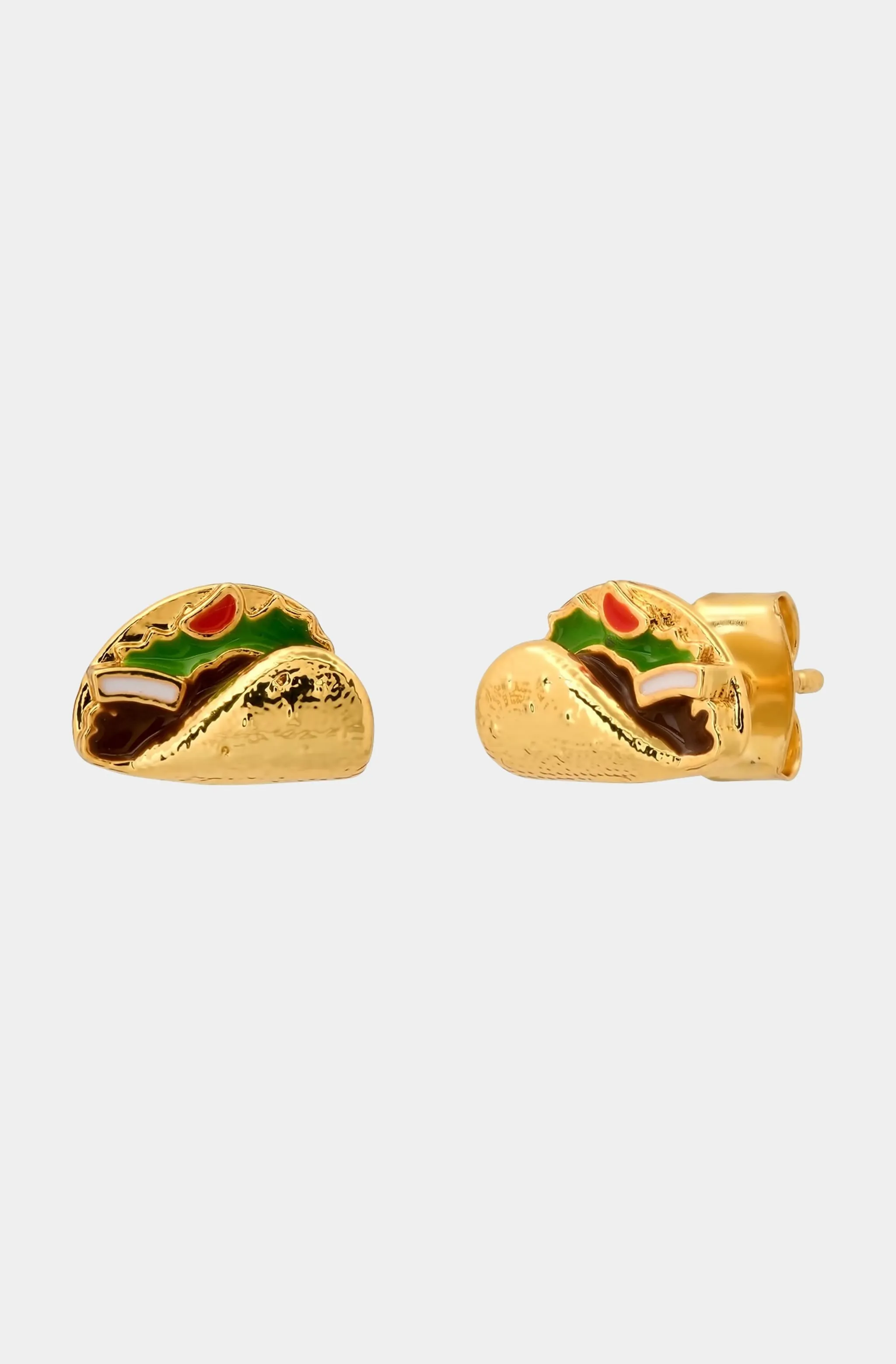 Enamel Taco Studs