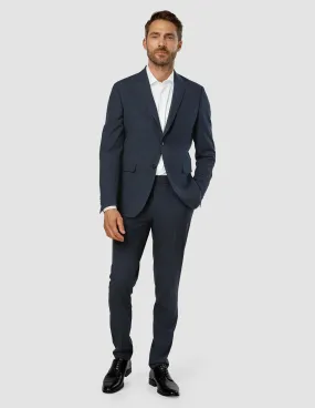 Essential Suit Dark Blue Check