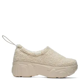 Flamma Microfibre Chunky Shoes - Cream