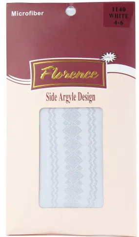 Florence Girls Side Argyle Design Tights Style: 1140