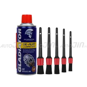 Gladiator De Rust with Car Detailing Brush Car Cleaning Brush 5Pcs