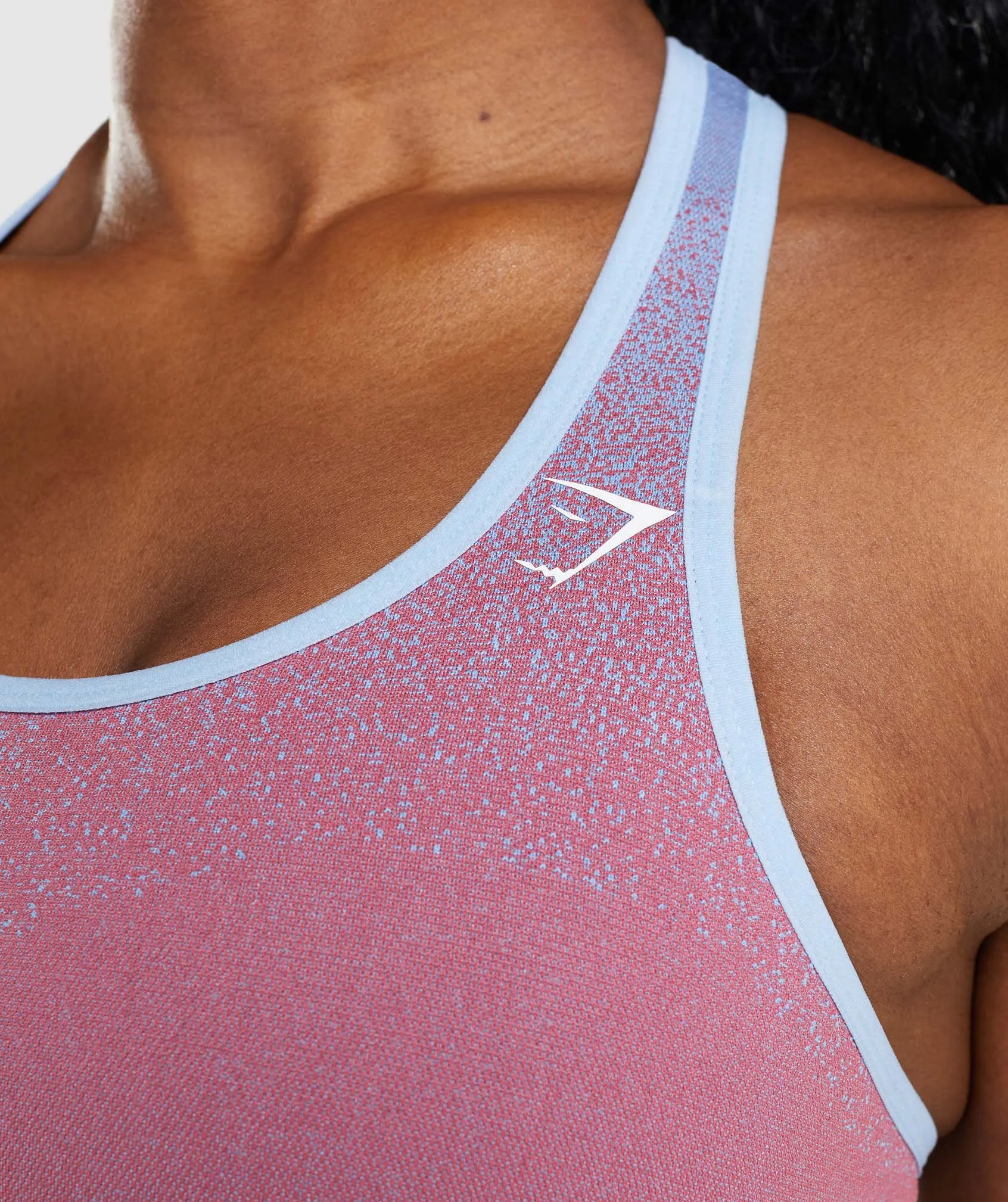 Gymshark Adapt Ombre Seamless Sports Bra - Rose Pink/Light Blue