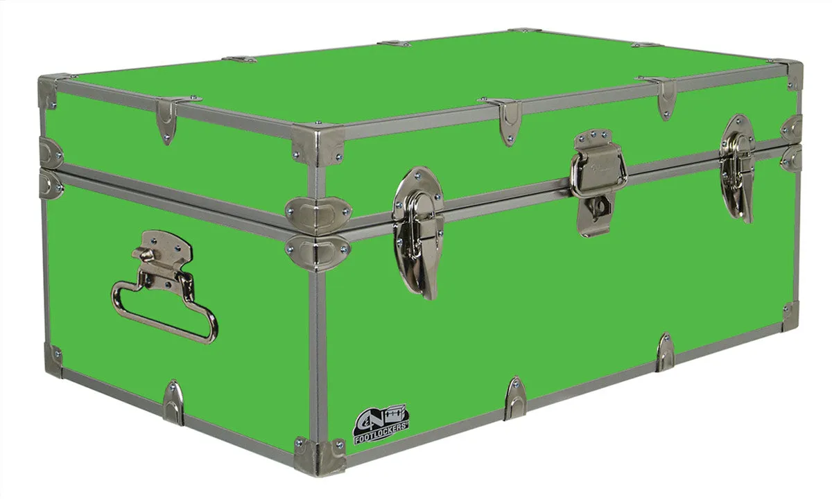 Happy Camper Steel Footlocker Trunk 32x18x13.5"