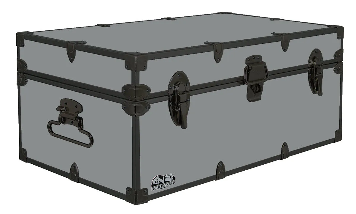 Happy Camper Steel Footlocker Trunk 32x18x13.5"