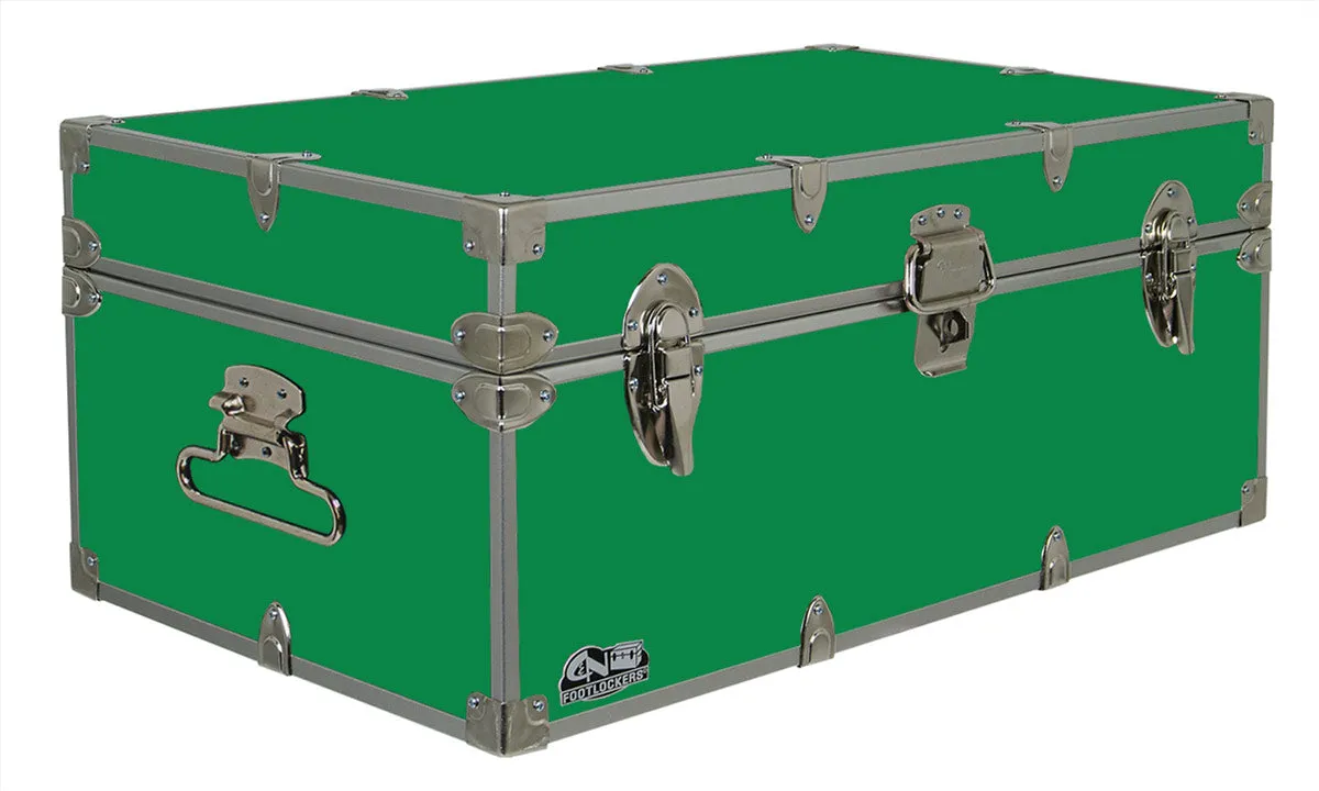 Happy Camper Steel Footlocker Trunk 32x18x13.5"