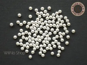 Ivory Whole Pearl Beads Nail Art Decoration  (1/2/3/4/5/6/8mm)