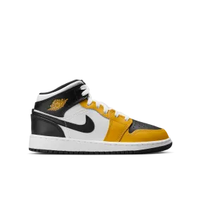 Jordan - Boy - GS Air Jordan 1 Mid - Yellow Ochre/Black