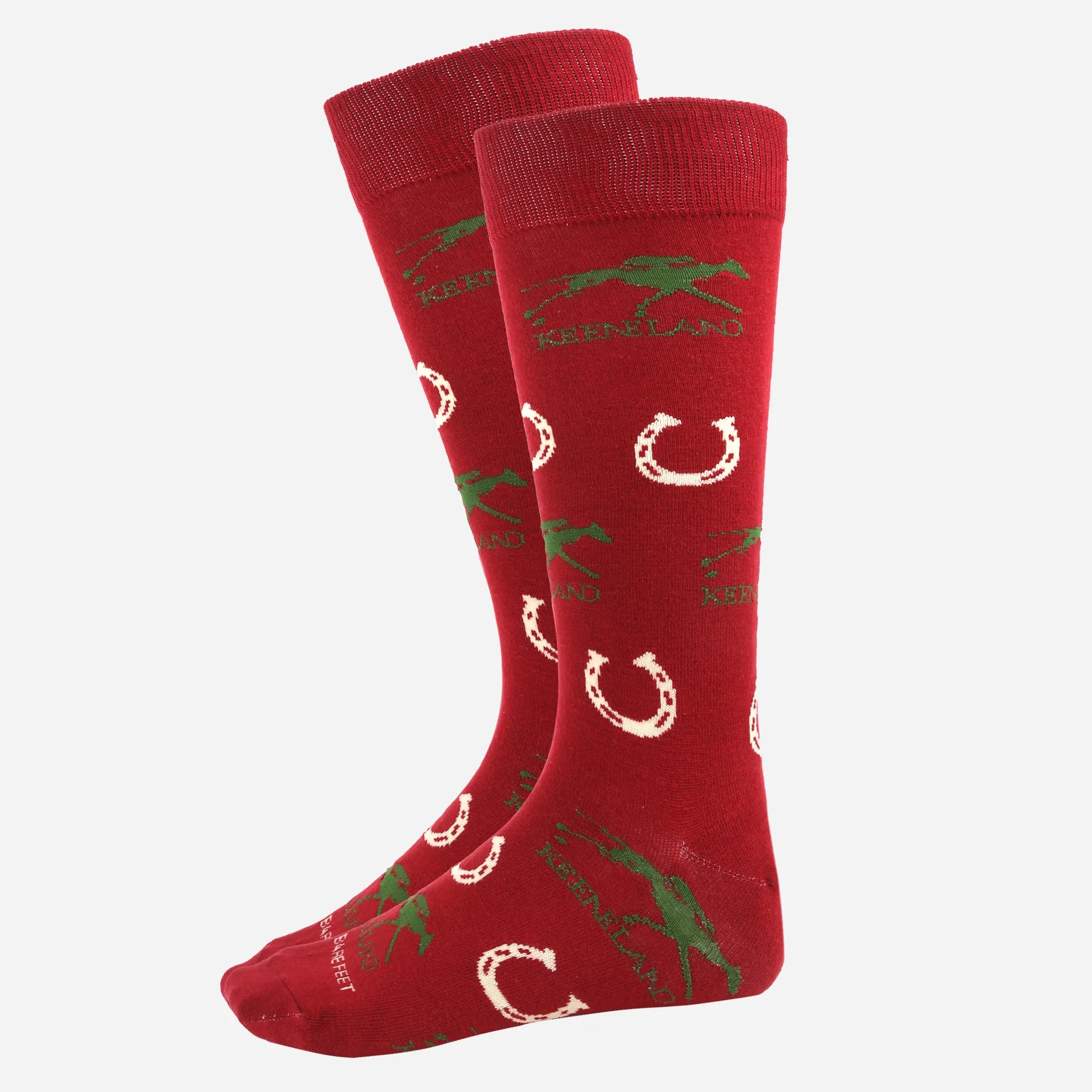 Keeneland Horseshoe All Over Socks