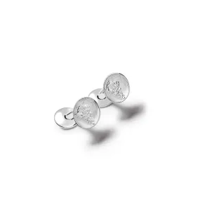 Les Vignes Single Ended Cufflinks Silver