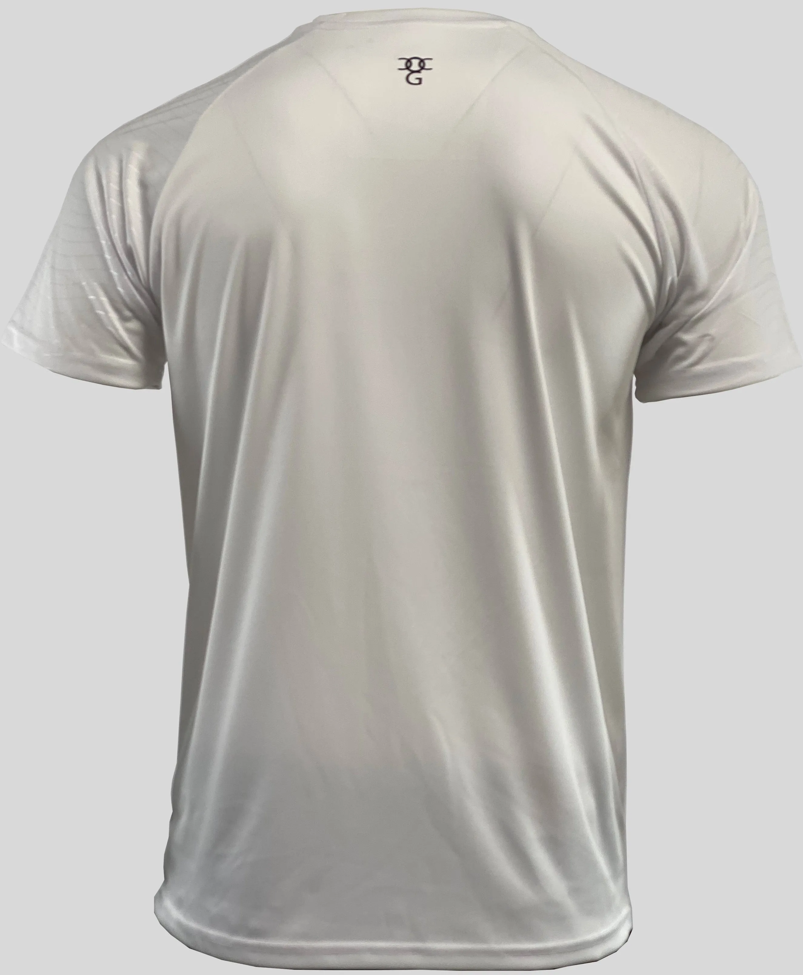 Mens O.G. 1 Sports White Lycra T Shirt