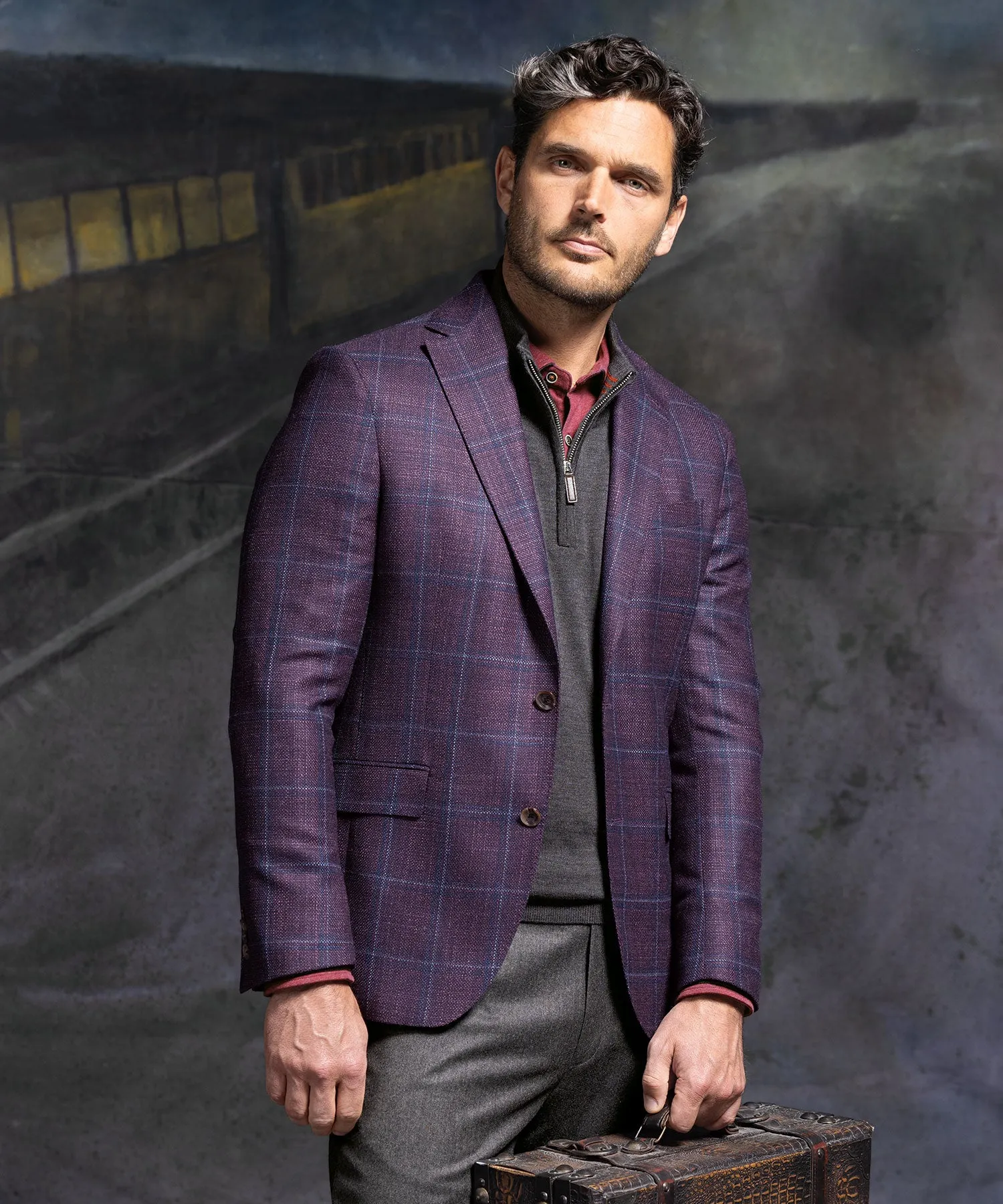 Multi Plaid Sport Coat