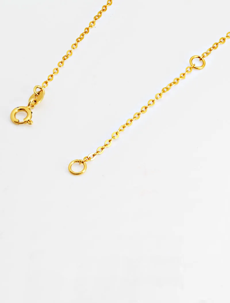 RICE Bead Chain Minimalist Necklace