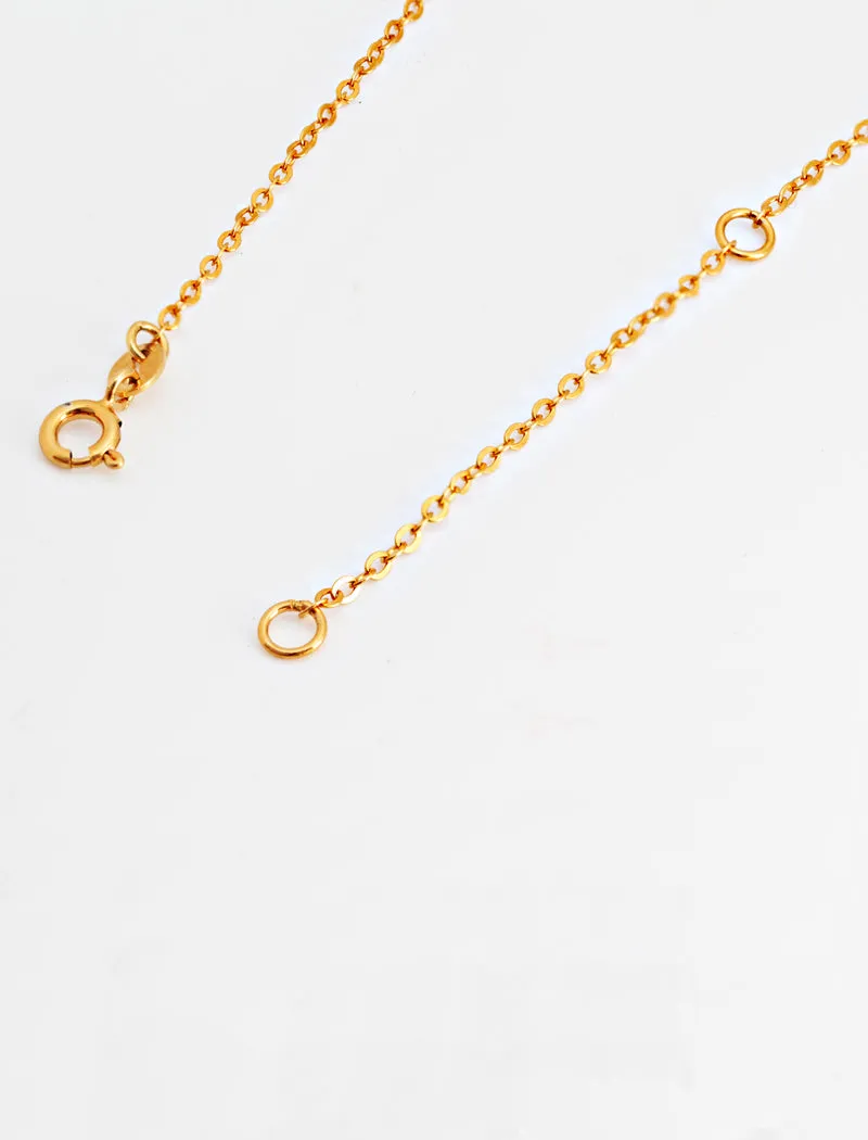 RICE Bead Chain Minimalist Necklace