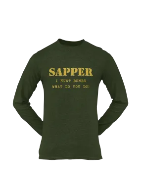 Sapper T-shirt - I Hunt Bombs (Men)