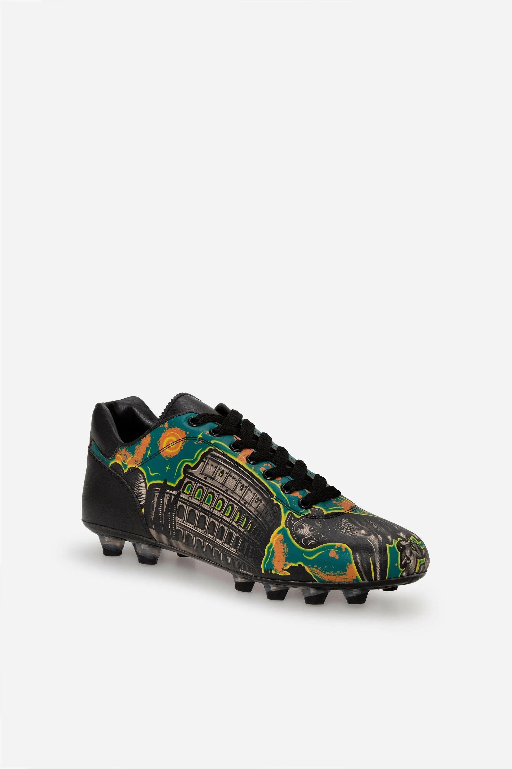 Scarpe da Calcio Lazzarini in pelle nera edizione Limitata Colosseum