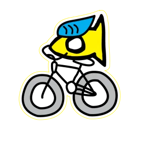 Sticker Cycling Fishi