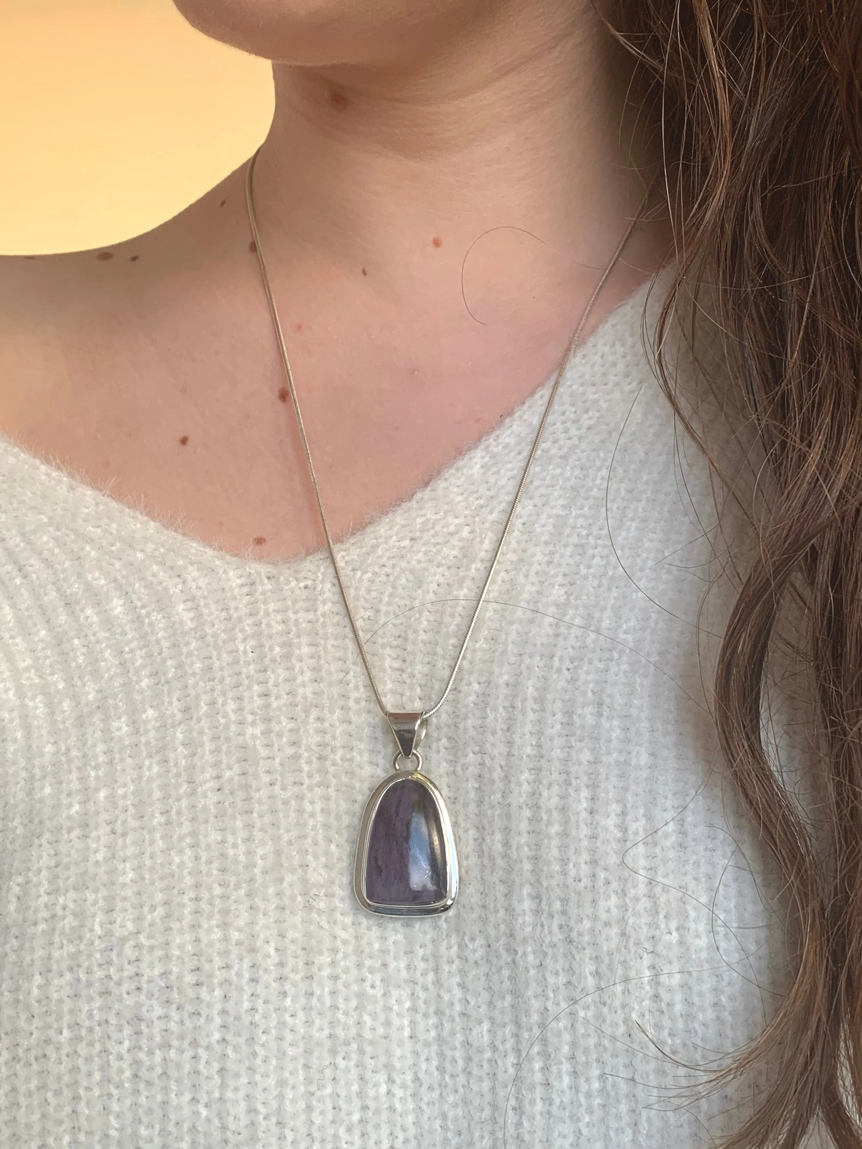 Sugilite Ansley Pendant - Small Bell