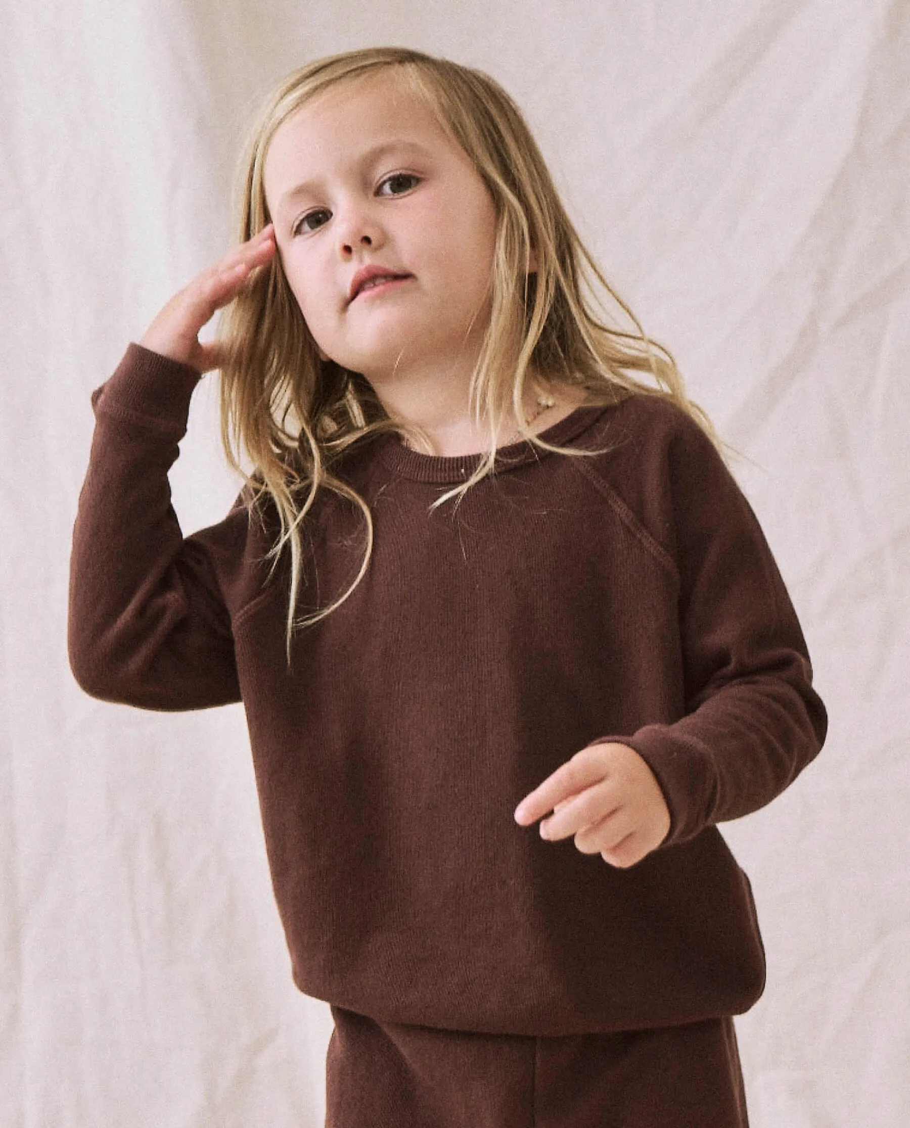 The Little College Sweatshirt. Solid -- Toasted Walnut