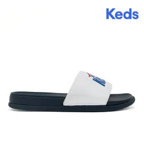 Women's Bliss Wave Sandal White/Navy (KC66189)